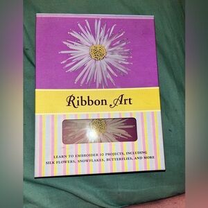 Ribbon, art book and supplies kit
